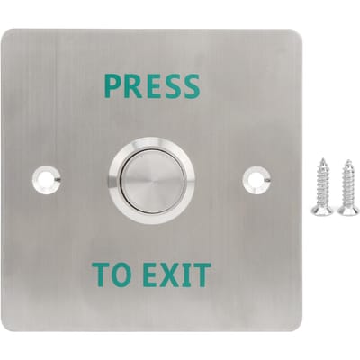 Bouton de sortie de porte Système de verrouillage de contrôle d'accès Étanche Acier inoxydable white