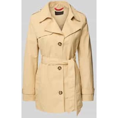 Trenchcoat met strikceintuur
