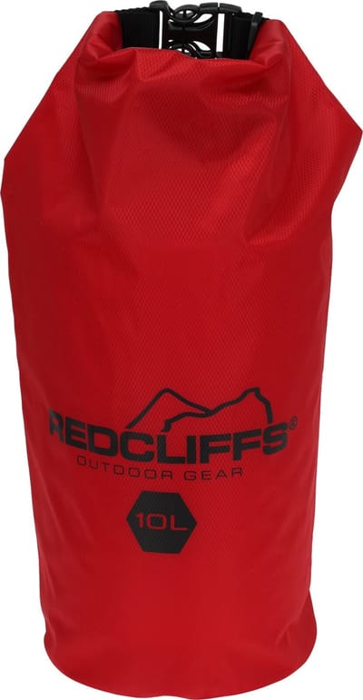 Redcliffs - Waterdichte tas - Drybag - 10 Liter - 19x48cm - Outdoor tas - Opbergtas - Rood