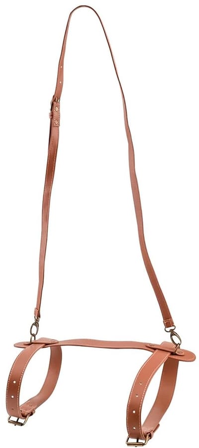 Dailygoody - Picknickdekenriem - Verstelbare schouderriem - Draagbaar voor strand en buiten - Bruin - PU-leer - Perfect voor kamperen en wandelen