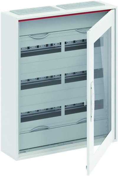 Distributiebox Metaal - Groepenkast Kast - Stroom Verdelen - Oppervlakte Montage - 65 x 55 cm - Wit
