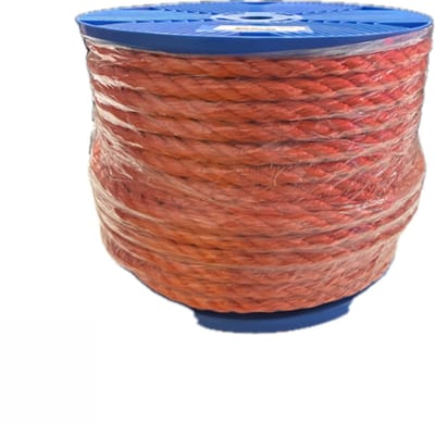 Polypropyleen touw 12mm rol 60 meter oranje