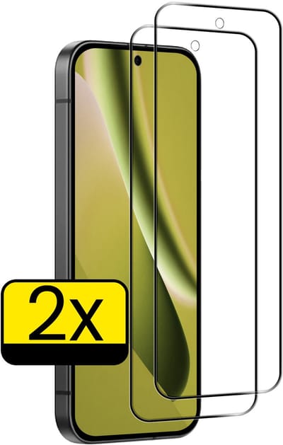 Screenprotector - Geschikt voor Google Pixel 10a - 2 Stuks - Full Cover - Beschermglas - Gehard Glas - Tempered Glass - Screen Protector