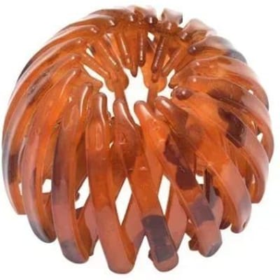 Haarringen voor paardenstaarten, haarclips, haarspelden in de vorm van een vogelnestje, eenvoudige magische vlechttool voor dames, haaraccessoires brown