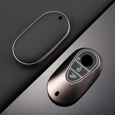 Pour Mercedes Benz Classe C E S Glc W206 W214 W223 E300 C260 C300 S450 S500 S400 Auto Voiture Clé Intelligente Étui Housse Coque Porte- black