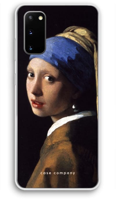 Case Company® - Hoesje geschikt voor Samsung Galaxy S20 hoesje - The Pearl Earring - Soft Cover Telefoonhoesje - Bescherming aan alle Kanten en Schermrand