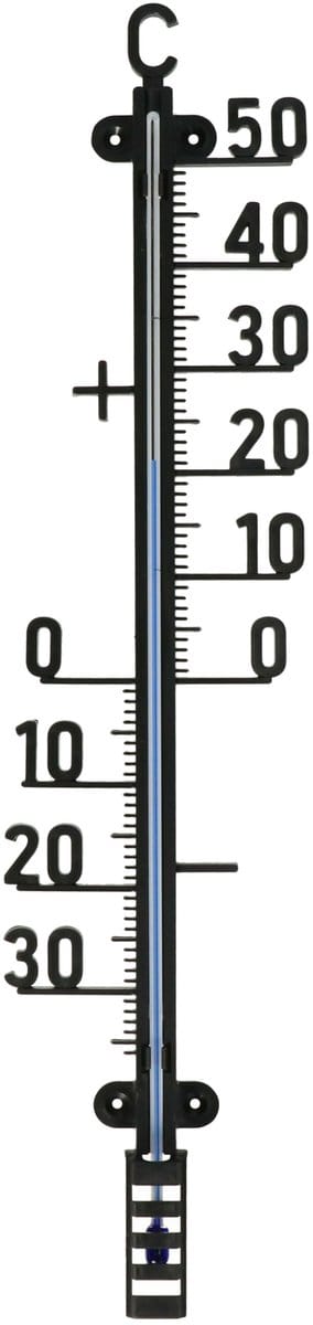 TFA Buiten Thermometer - analoog - metaal - koper - 28 x 7 cm - buiten - tuindecoratie