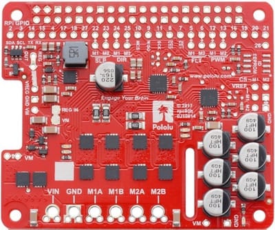 Dual G2 High-Power Motor Driver 24v14 for Raspberry Pi Pololu 3753