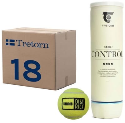 Tretorn Tennisballen Serie+ Control Doos 18 x 4 Ballen
