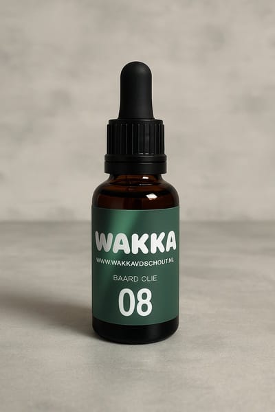 WAKKA 0.8 Baardolie – 30 ml – Natuurlijke Verzorging – Verzacht & Voedt – Met Vitamine E