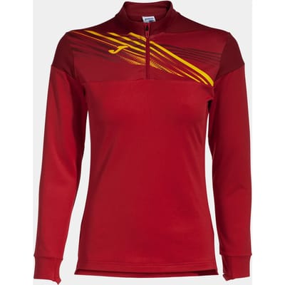 Joma Elite X Sweatshirt Met Halve Rits Rood L Vrouw