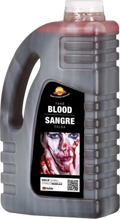Fiestas Guirca Nep bloed - schmink/make up - fles 1 liter - Halloween/horror filmbloed