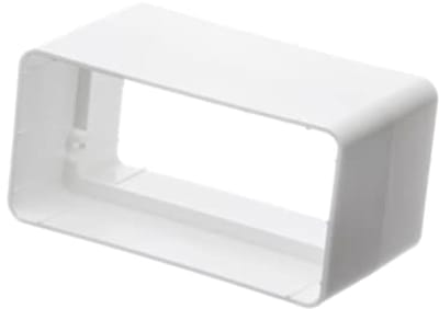 Kanaalverbindingsstuk 110x55mm - Rechthoekige Verbinding voor Ventilatiesystemen - PVC