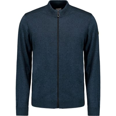 No Excess Cardigan 2 coloured melange navy