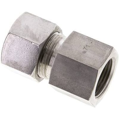 20S & M27x2 RVS Rechte Snijringkoppeling Binnendraad 400bar ISO 8434-1