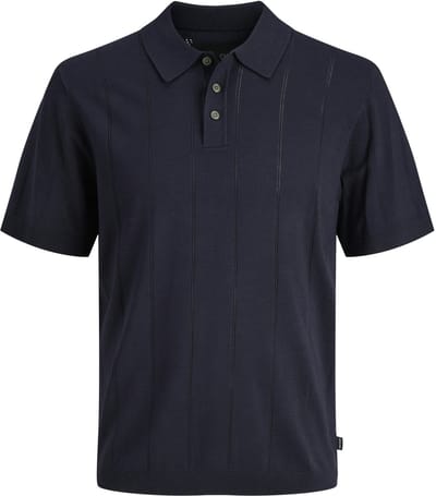 JACK&JONES - JPRBLAWILLIAM STRUCTURE KNIT POLO SS SN - Heren - Polo's