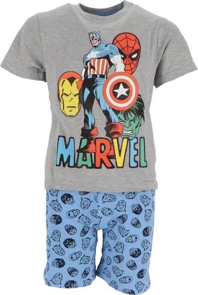 Marvel Shortama - Maat 110/116 - Katoen - Grijs - Kind