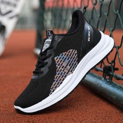 Chaussures de Sport Baskets pour Homme Maille Respirante Chaussures de Course pour Homme Baskets pour Homme Chaussures Décontractées pour Homme 40 noir