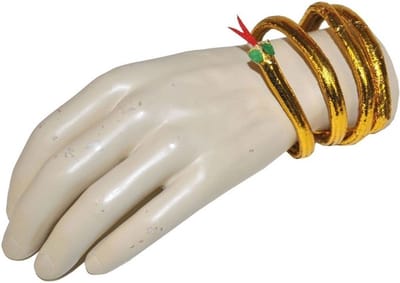Carnaval verkleed sieraden - Slangen armband - goud - egyptisch/arabisch thema - volwassenen