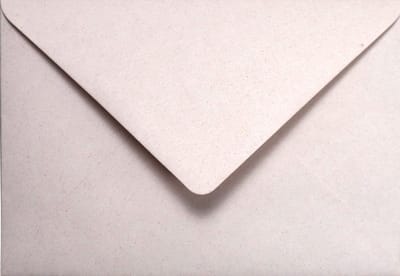 Ecologische Beige enveloppen A6 - 125 x 175 mm - 25 stuks - NK natgelijmde - 120 gram - Crush - Netuno