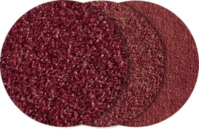 wolfcraft - Set zelfhechtende schuurschijven 125mm - 12 delig - Korrel 40 / 80 / 240 - voor hout & metaal - Fixoflex - 2260000