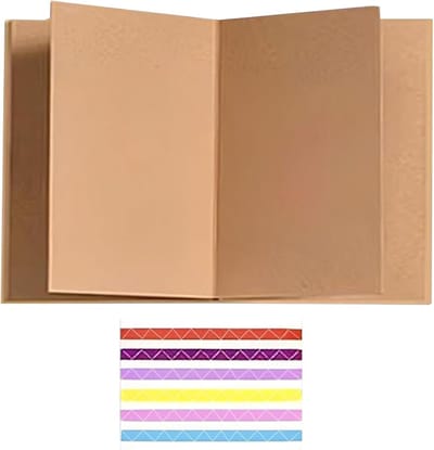 Fotoalbum - Herinneringsboek - Scrapbooking - Flexibel uitbreidbaar - 21 x 15 x 1.5 cm - bruin