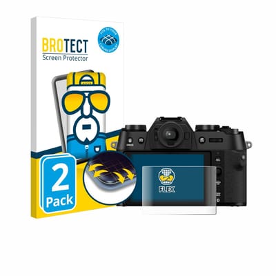 BROTECT - Screenprotector voor Fujifilm X-T50 - Folie Beschermfolie transparant volledig dekking - 2 Stuks