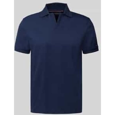 Polo Tommy Hilfiger donkerblauw korte mouw v-hals