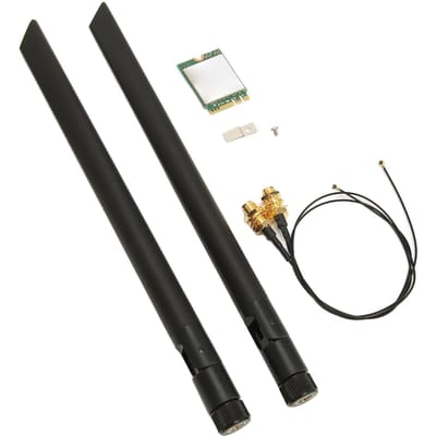 Draadloze Kaart WIFI6E 5374M Gigabit 5G Dual Band NGFF BT 5.2 M2 Interface Wifi Kaart met Antenne black