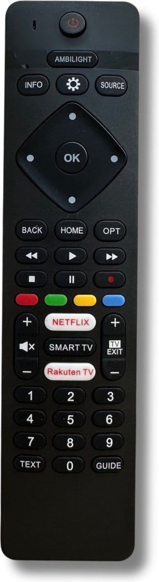 Afstandsbediening geschikt voor Alle Philips Smart TV - Ambilight - OLED - Android - PUS