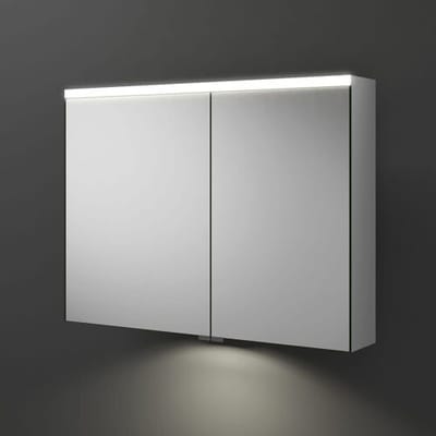 burgbad Iveo mirror cabinet with LED lighting and LED washbasin lighting 90.8 cm SPHY090-L-F2833-PN326
