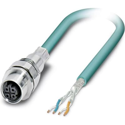 Phoenix Contact 1528484 Sensor/actuator inbouwconnector M12 Aantal polen (sensoren): 4 Bus, inbouw 0.50 m 1 stuk(s)
