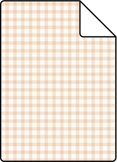 Proefstaal ESTAhome behang ruitjes licht terracotta - 26.5 x 21 cm - 131642-S