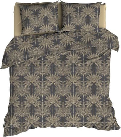 Satin d'Or Palmyra Dekbedovertrek - Tweepersoons - 200x200/220 cm - Antra