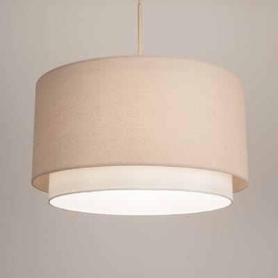 Lumidora Hanglamp 31557 - BERLIN - E27 - Beige - Zand - Metaal - ⌀ 47 cm