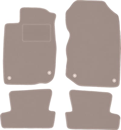 Beige velours vloermatten voor: Honda CR-Z coupé (2010-2016)