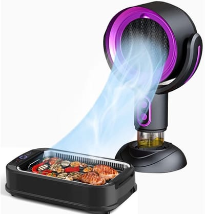 ApexArte® Draagbare Afzuigkap Keuken - Mini Luchtreiniger - Extra Sterke Zuigkracht