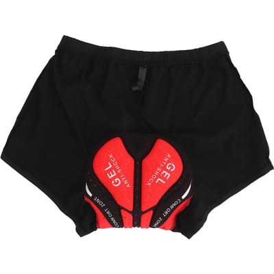Sous-vêtement de cyclisme pour hommes femmes rembourrage silicone 3D respirant séchage rapide short liner VTT pour l'été route 3XL black