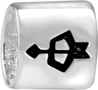 Quiges - 925 - Zilveren - Bedels -Sterling zilver - Beads - Horoscoop Boogschutter Kraal Charm - Geschikt – voor - alle bekende merken - Armband Z159