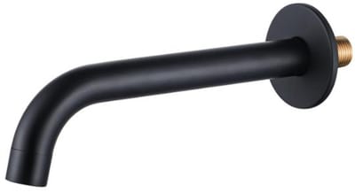 FugaFlow Eccelente Acces uitloop - 22cm inkortbaar - mat zwart