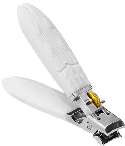 Brede kaak anti-slip nagelknipper met veiligheidsslot en spatbescherming voor dikke nagels