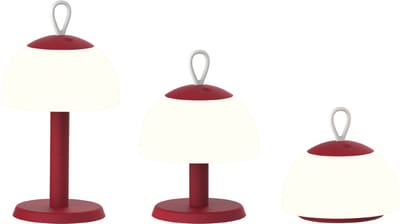 Luxus Europe - Tafellamp Lesbos 3-in-1 Bordeaux - Draadloze Tafellamp Buiten - Verstelbare Hoogte - Oplaadbaar - USB-C - Dimbaar - Warm Wit - Waterbestendig