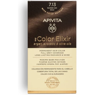 My Color Elixir N7.13 Golden Ash Blonde 50 + 75 + 2x15 ml | Apivita