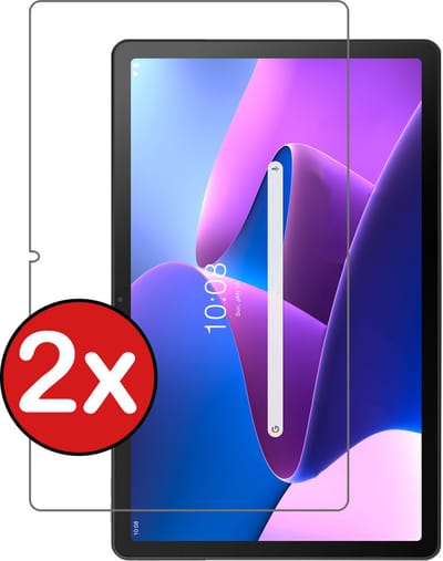 Screenprotector - 2 Stuks - Geschikt voor Lenovo Tab M10 Plus (3e / 3rd Generatie) - Extra Sterk - Beschermglas - Gehard Glas - Tempered Glass - Screen Protector