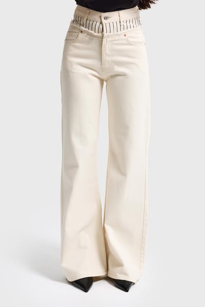It's Basic - WIDE MID RISE JEANS