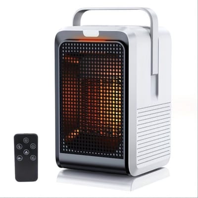 Bovista Elektrische Kachel - Haard - Heater - Mini Kachel - Luchtblazer - Wit
