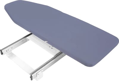 RM Store® - Uitschuifbare Strijkplank - Intrekbaar - Opvouwbaar - Draagbaar - Hoge Kwaliteit - Makkelijk Te Installeren - Lichtgrijs - 81 x 30 x 12 cm.