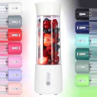 Smoothie Maker Blender To Go - Blender voor Smoothies - Gezond Onderweg - USB-C Oplaadbaar - 500ml - Wit