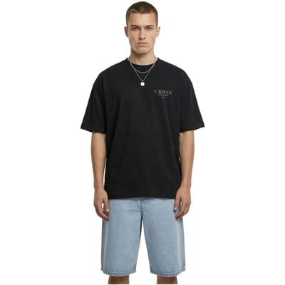 Urban Classics - Fast Logo Loose Heren Tshirt - XXL - Zwart
