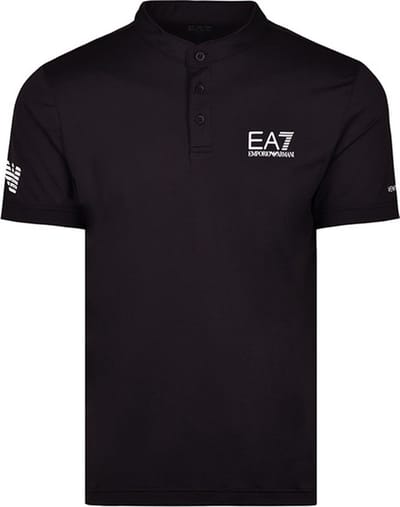 EA7 Tennis Pro Serafino Polo - sportpolo's - zwart - Mannen